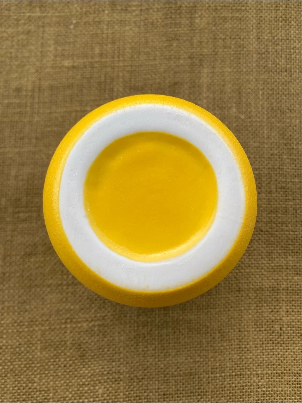 Matte Yellow Ceramic Decorative Vase  Orange peel 🍊 texture
